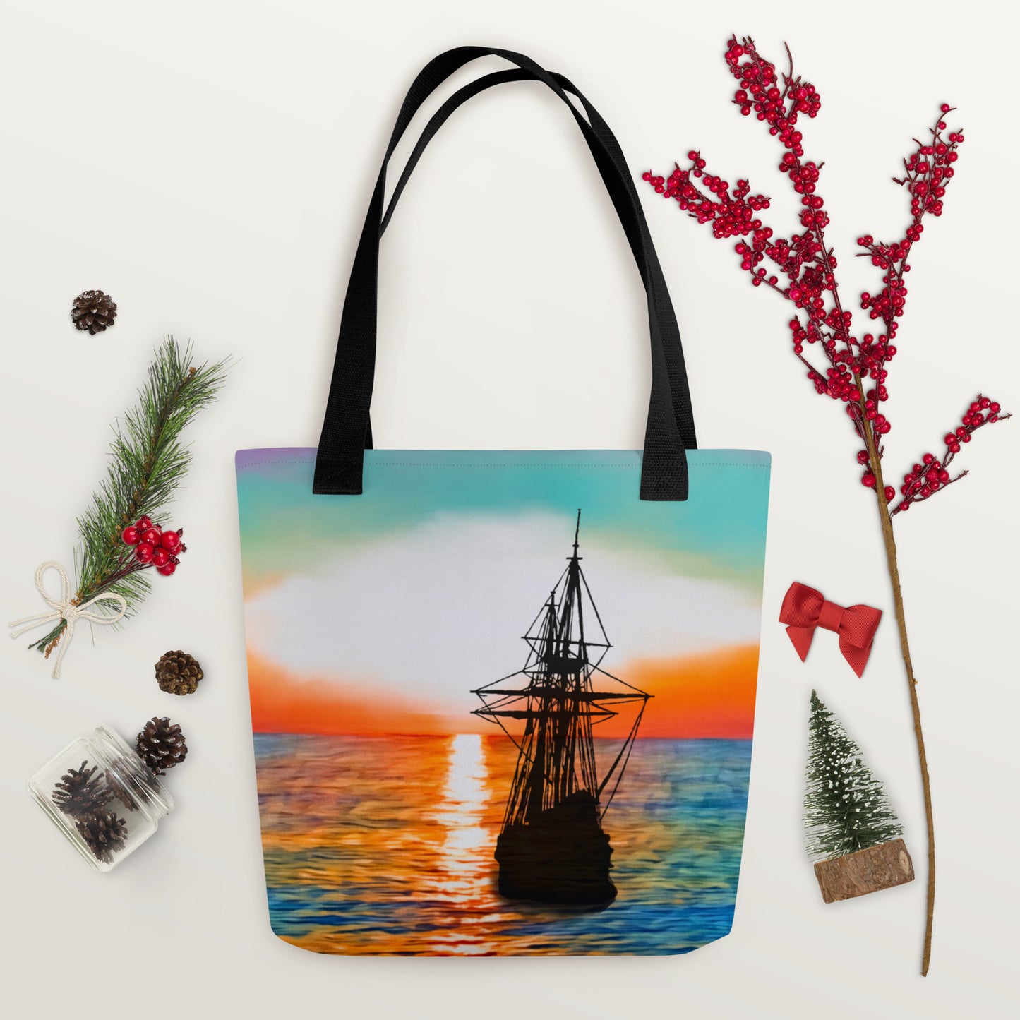 Tote bag - Ship and the Sunset