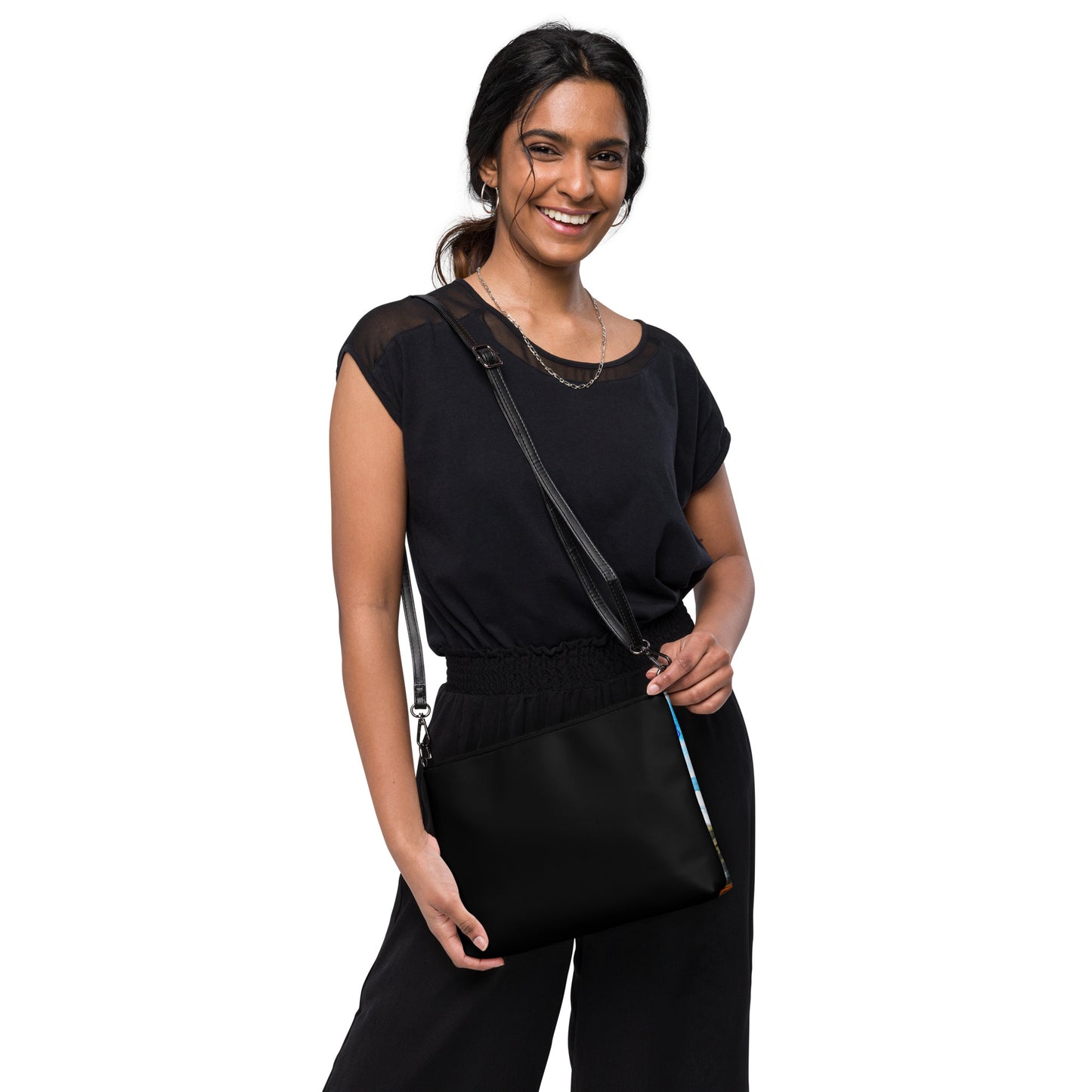Crossbody bag - Blue Butterflies