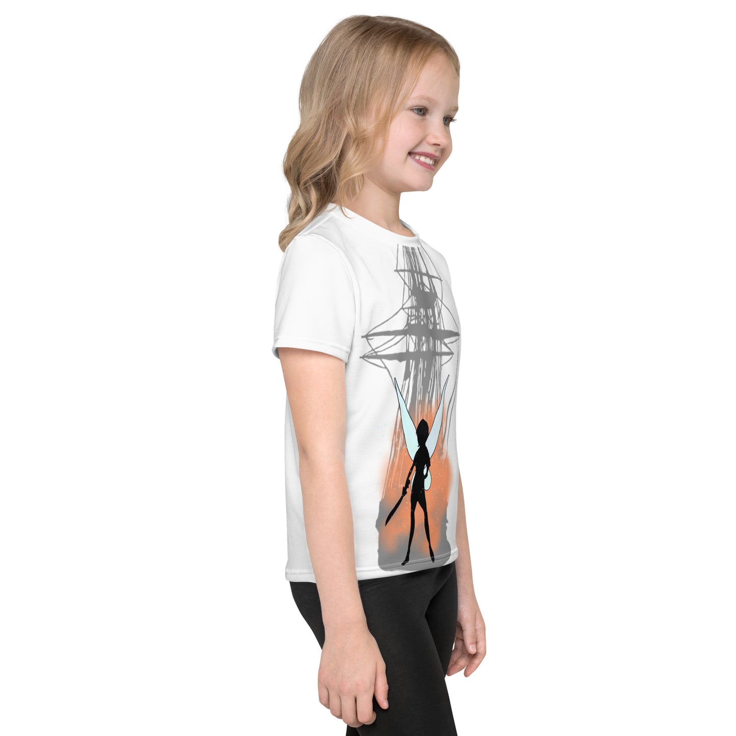 Kids crew neck t-shirt - Fairy (White)