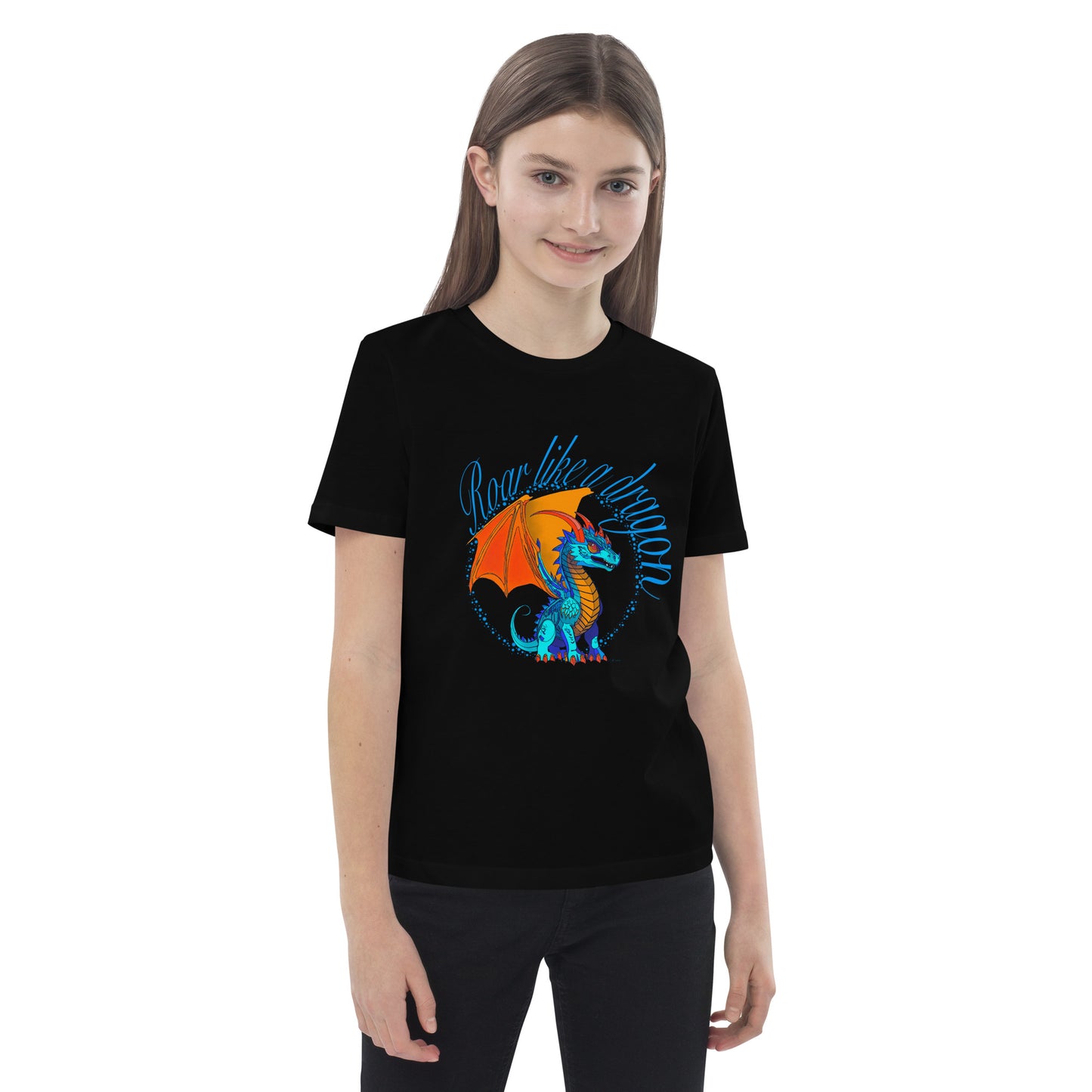 Organic cotton kids t-shirt - Dragon