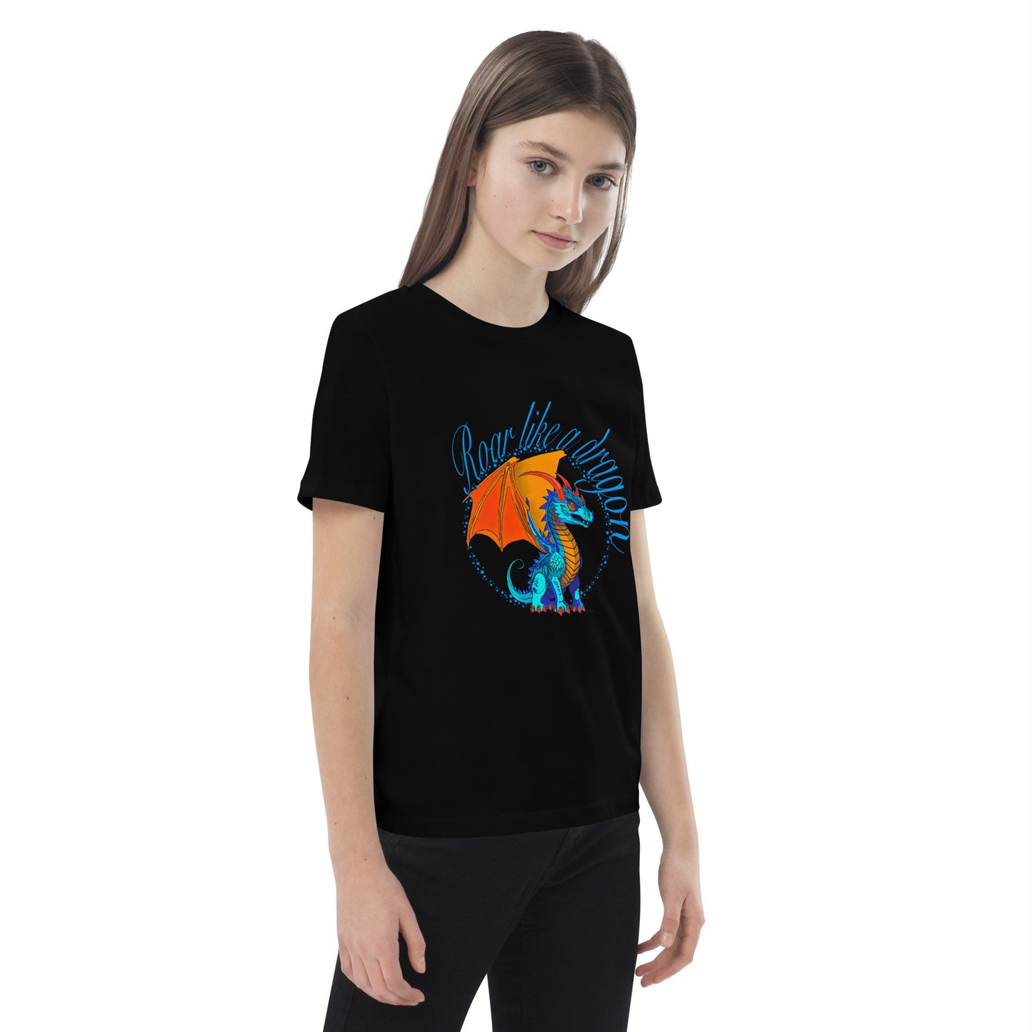 Organic cotton kids t-shirt - Dragon