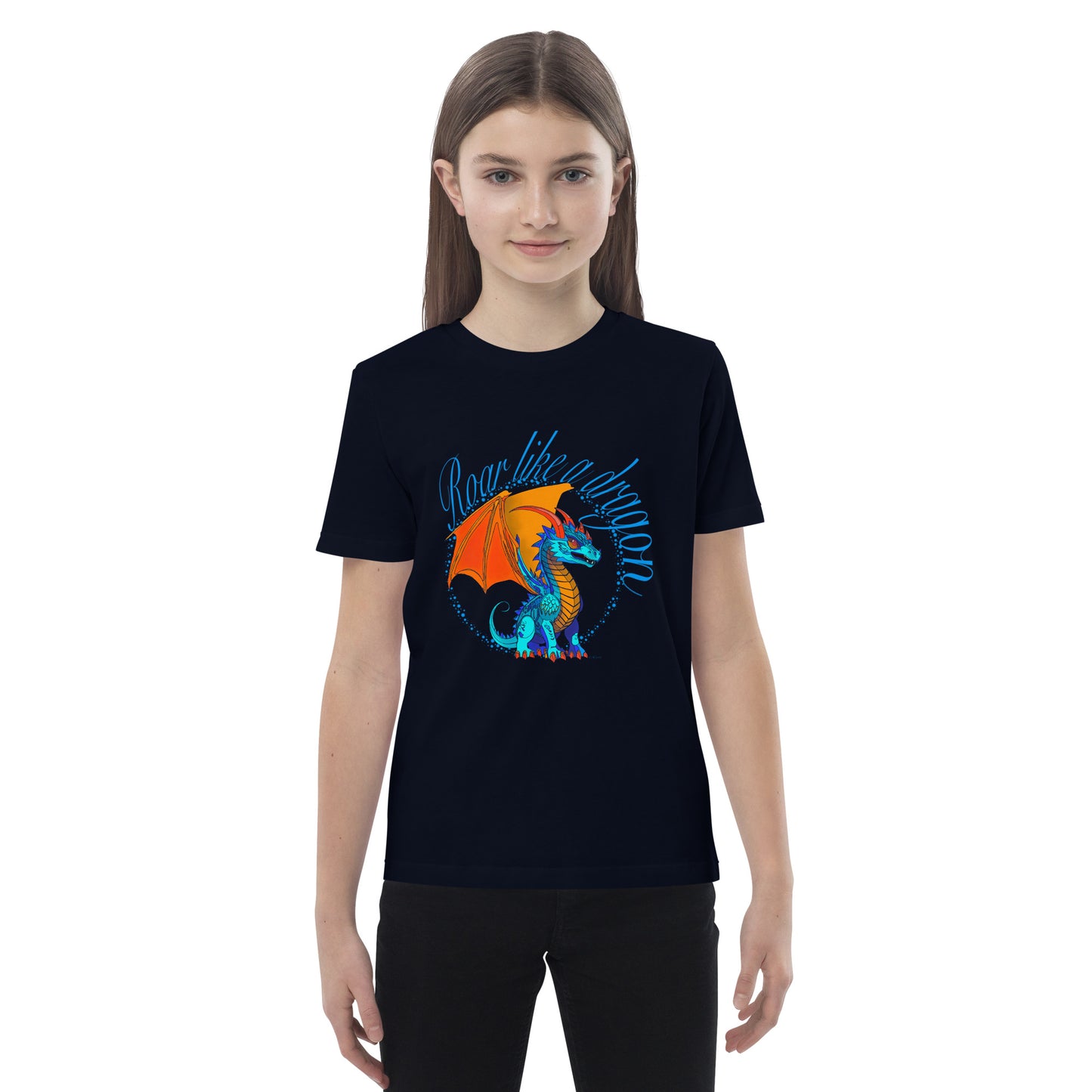 Organic cotton kids t-shirt - Dragon