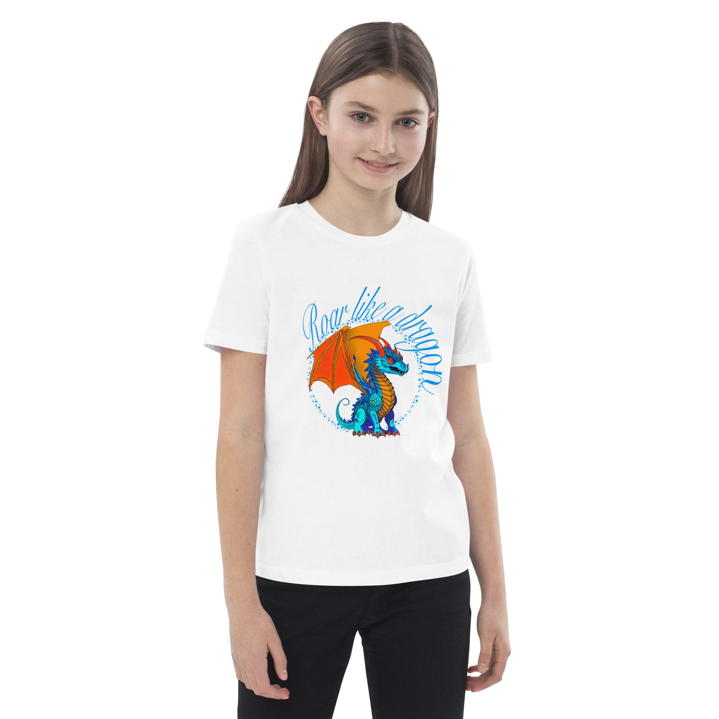 Organic cotton kids t-shirt - Dragon