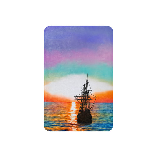 Sherpa blanket - Ship & the Sunset