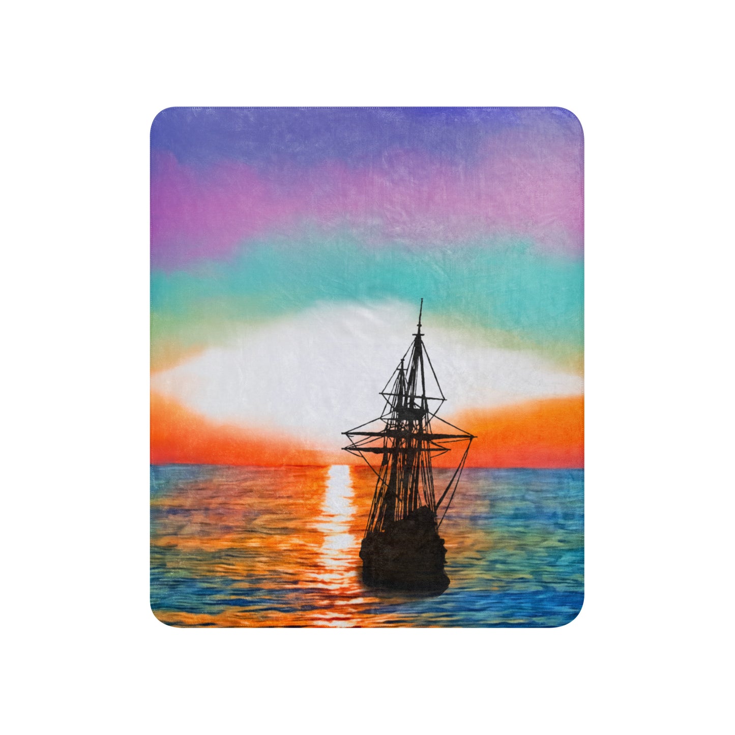 Sherpa blanket - Ship & the Sunset