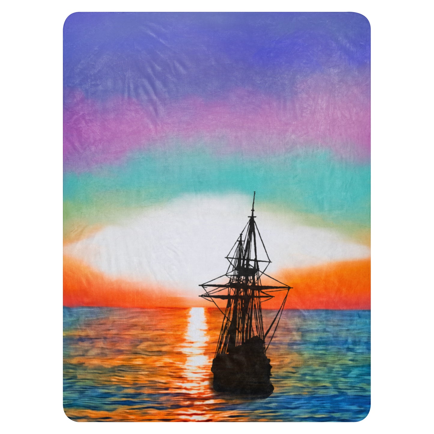 Sherpa blanket - Ship & the Sunset