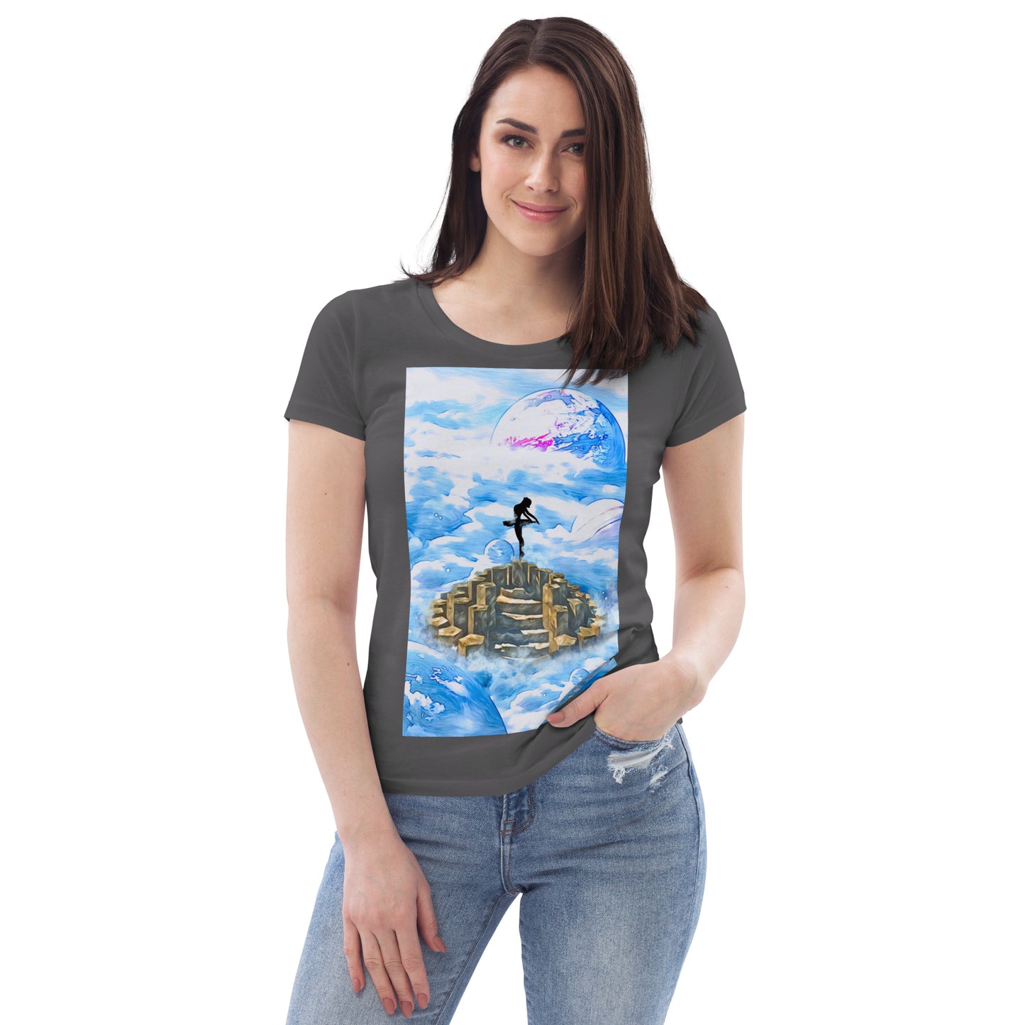 Women's fitted eco tee - Ballerina on the Worlds