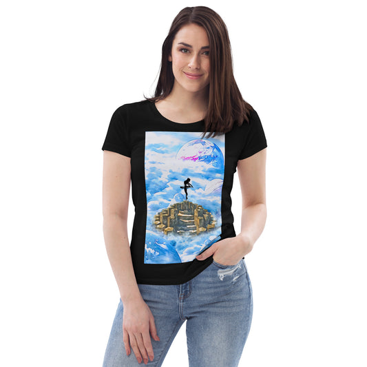 Women's fitted eco tee - Ballerina on the Worlds