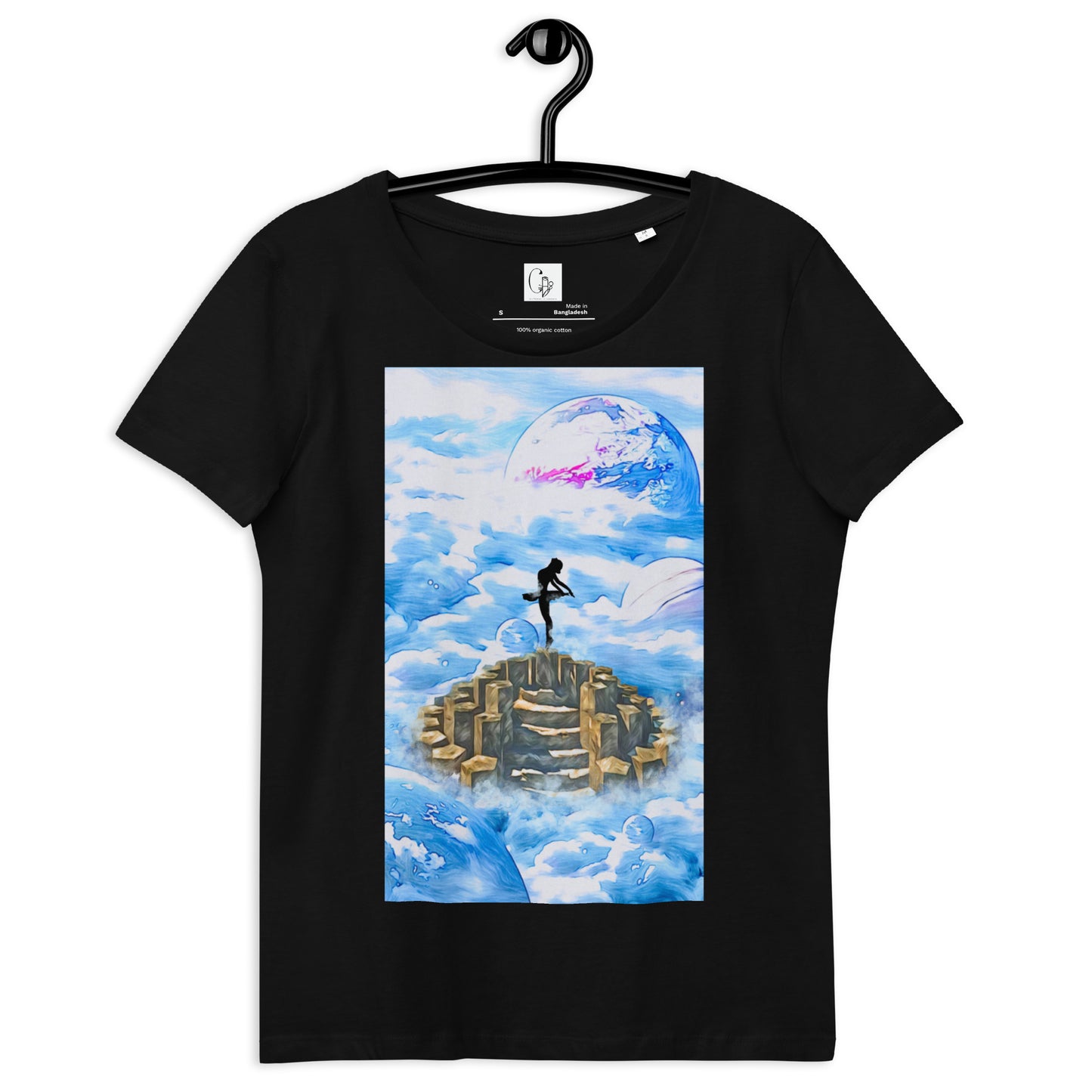 Women's fitted eco tee - Ballerina on the Worlds