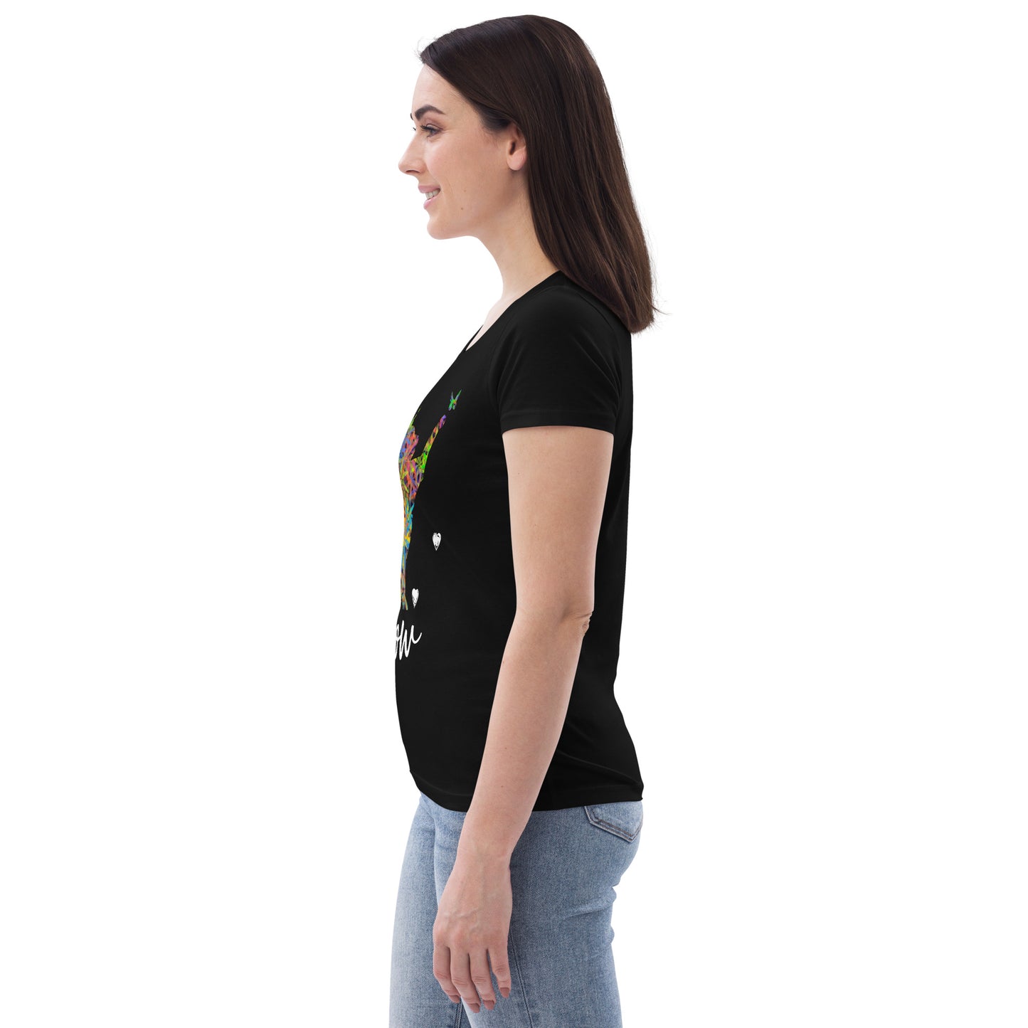Women's fitted eco tee - Cat