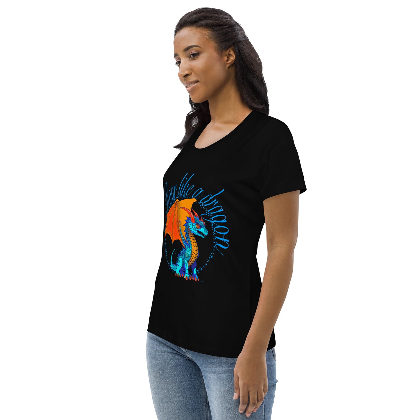 Women's fitted eco tee - Dragon