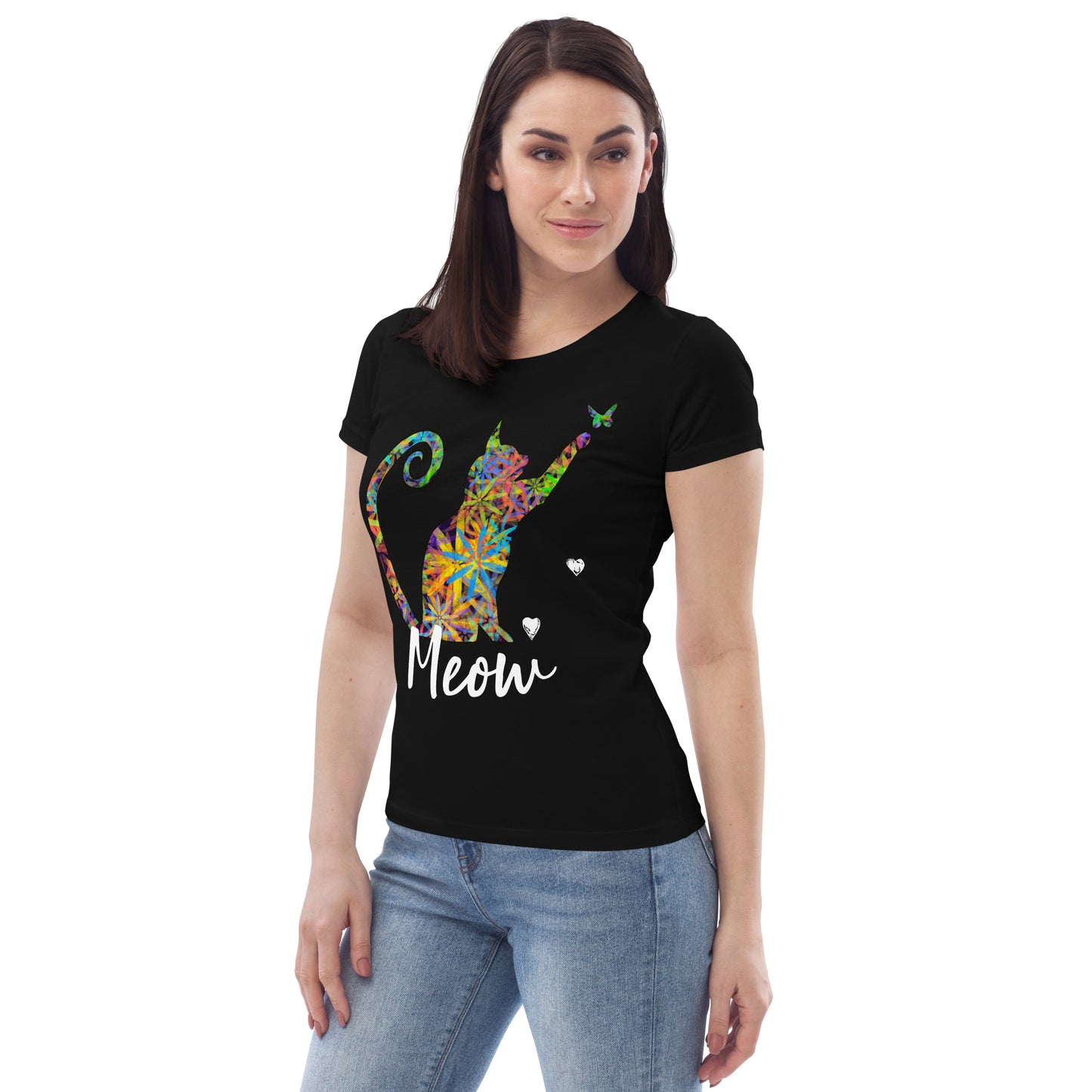 Women's fitted eco tee - Cat