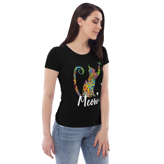 Women's fitted eco tee - Cat