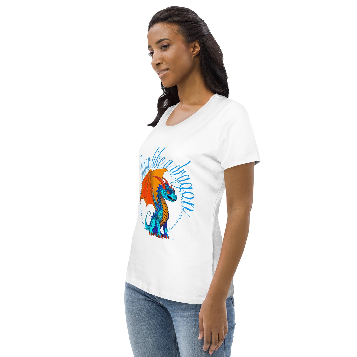 Women's fitted eco tee - Dragon