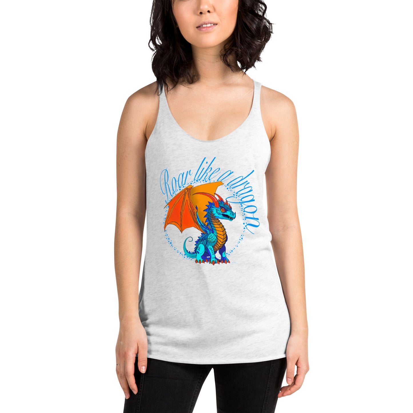 Women's Racerback Tank - Dragon