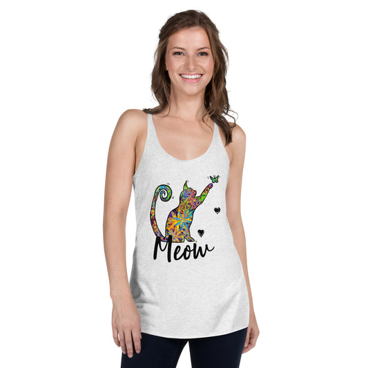 Women's Racerback Tank - Cat