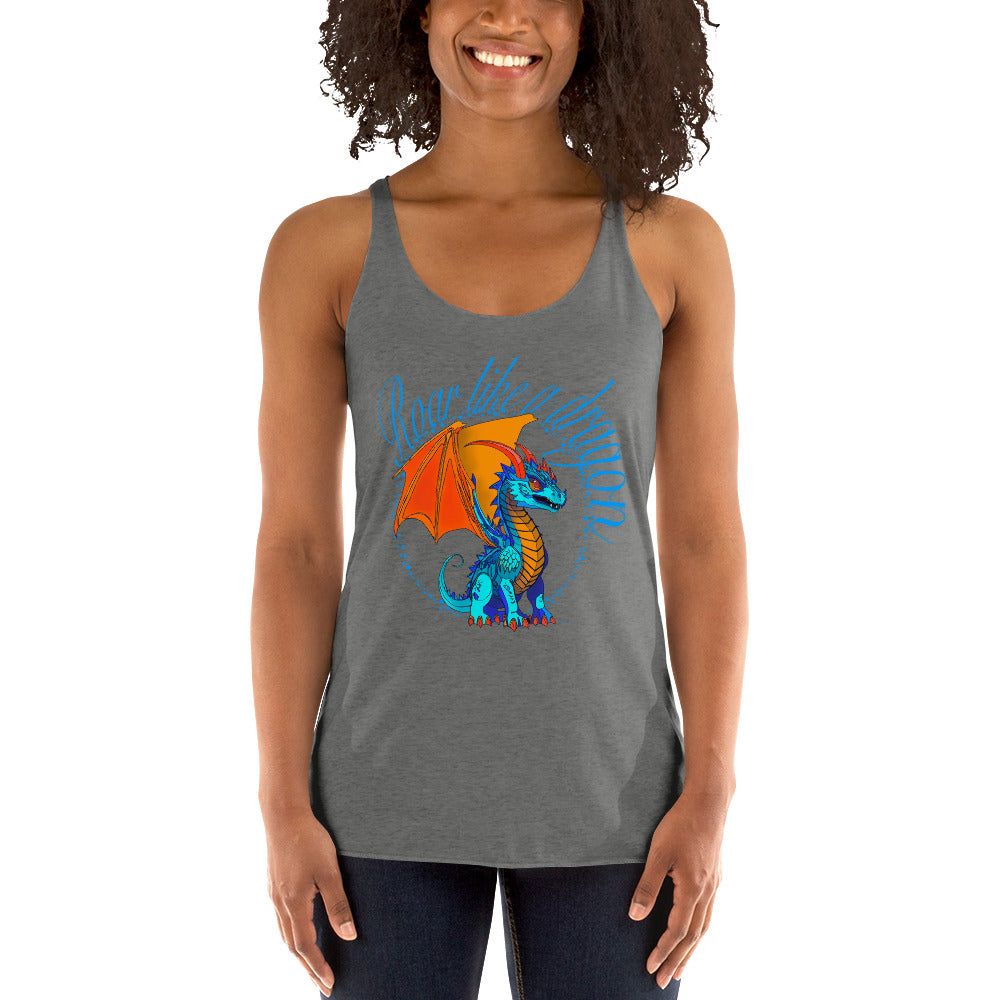 Women's Racerback Tank - Dragon