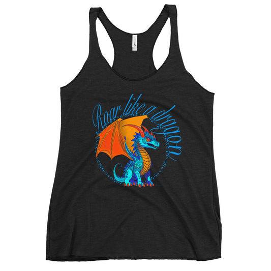 Women's Racerback Tank - Dragon