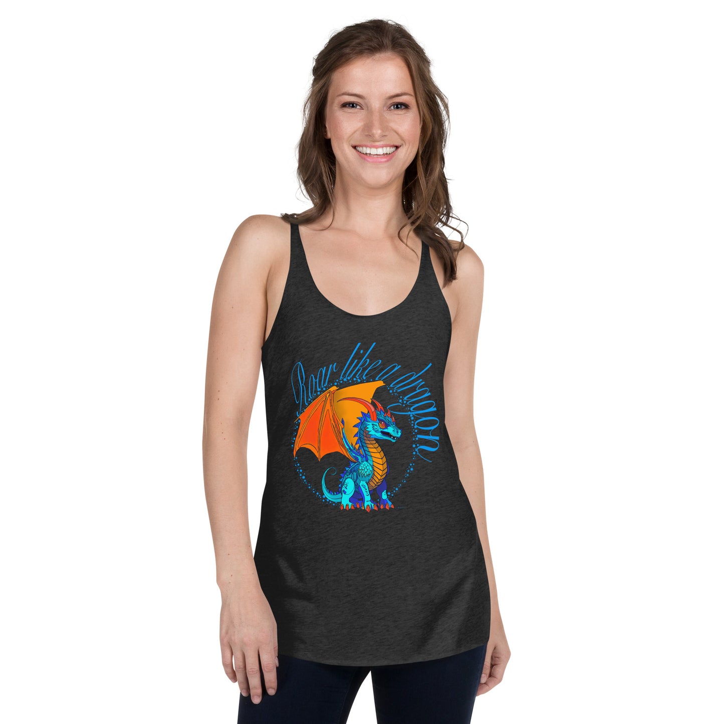 Women's Racerback Tank - Dragon