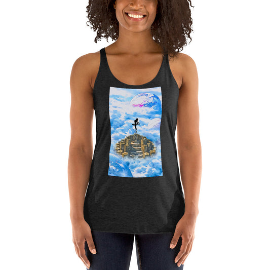 Women's Racerback Tank - Ballerina on the Worlds