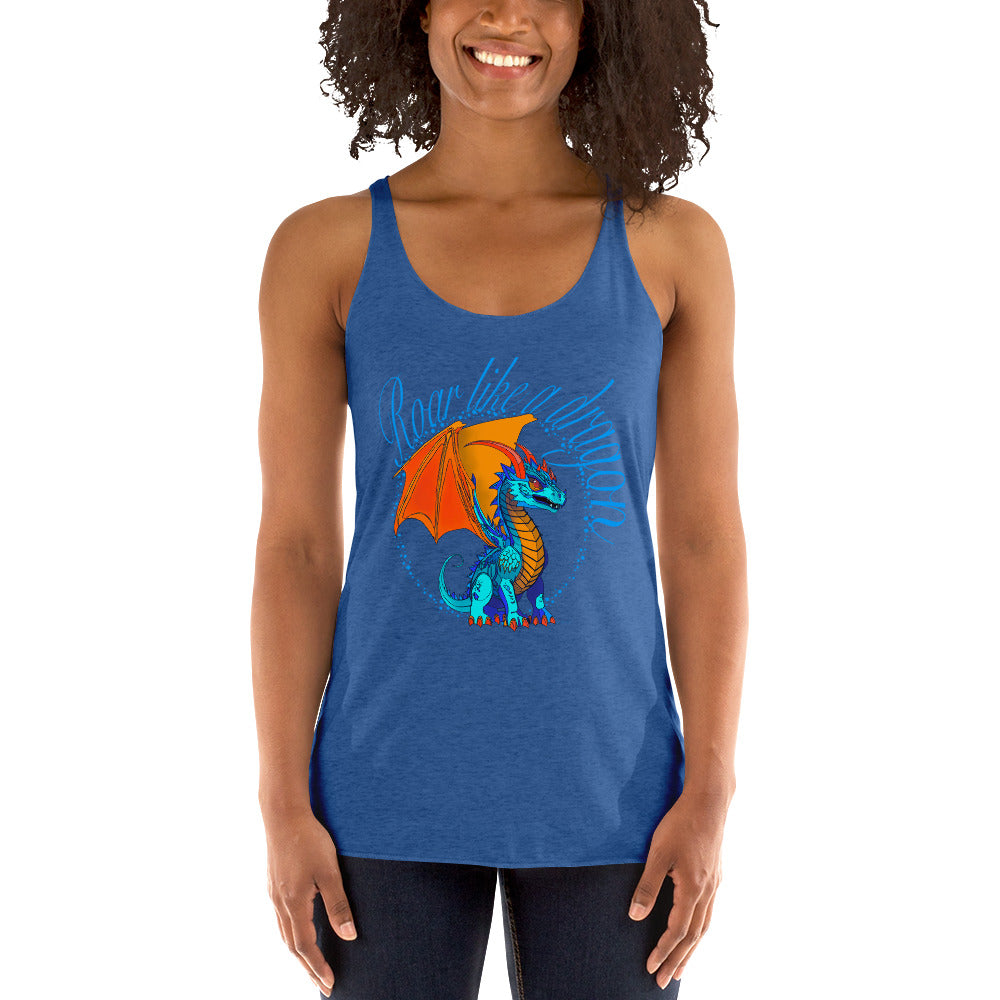 Women's Racerback Tank - Dragon